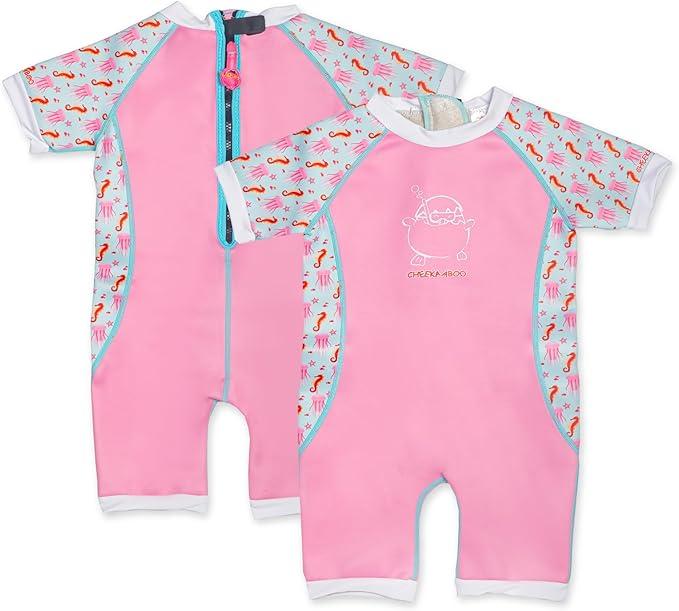 Warmiebabes Baby & Toddler Thermal Swimsuit 2mm Neoprene Wetsuit | UPF50+ Sun Protection, Snug Arm & Leg Bands | Keeps Infants & Kids Warm in Water (2-4 Years)