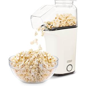 Dash Fresh Pop Popcorn Maker  OilFree, Air Popcorn Popper  With Measuring Cup & Recipe Guide  Perfect for Movie Nights  16 Cups, White