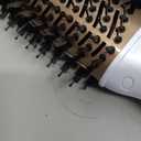 Aima Beauty Blow Dryer Brush - Ionic Ceramic Hot Air Brush for Frizz-Free Straightening & Voluminous Blowout, 2.3/ 60mm Oval Barrel with Nylon Bristles, 360 Surrounded Vent, 3 Heat Settings, White