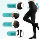 Compression Pantyhose Stockings for Women Men, 20-30 mmHg Medical Graduated Support Opaque Closed Toe Hose Tights