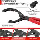 WORKPRO 12" Adjustable Oil Filter Pliers, Wrench Adjustable Oil Filter Removal Tool, Ideal For Engine Filters, Conduit, & Fittings, W114083A