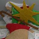 Tangkula 6 FT Christmas Lighted Nativity Scene Set, Pre-Lit Holy Family Yard Decoration with 240 Warm White LED Lights, Outdoor Nativity Set Holiday Display for Yard, Porch, Garden, Indoors