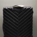 Kenneth Cole REACTION Madison Square Lightweight Hardside Chevron Expandable Spinner Luggage, Black, (28-Inch Checked)