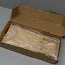 Sofa Arm Tray Table with Cup Holder, Bamboo Couch Armrest Organizer for Remote, Phone, Snacks, Foldable Non-Slip Couch Arm Table Fits Most Sofas, Couches and Recliners