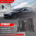 Front Skid Plate Compatible with Tesla Model 3 2017-2025 & 2020-2025 Tesla Model Y Under Engine Guard Cover Splash Shield Cover Chassis with Install Accessories