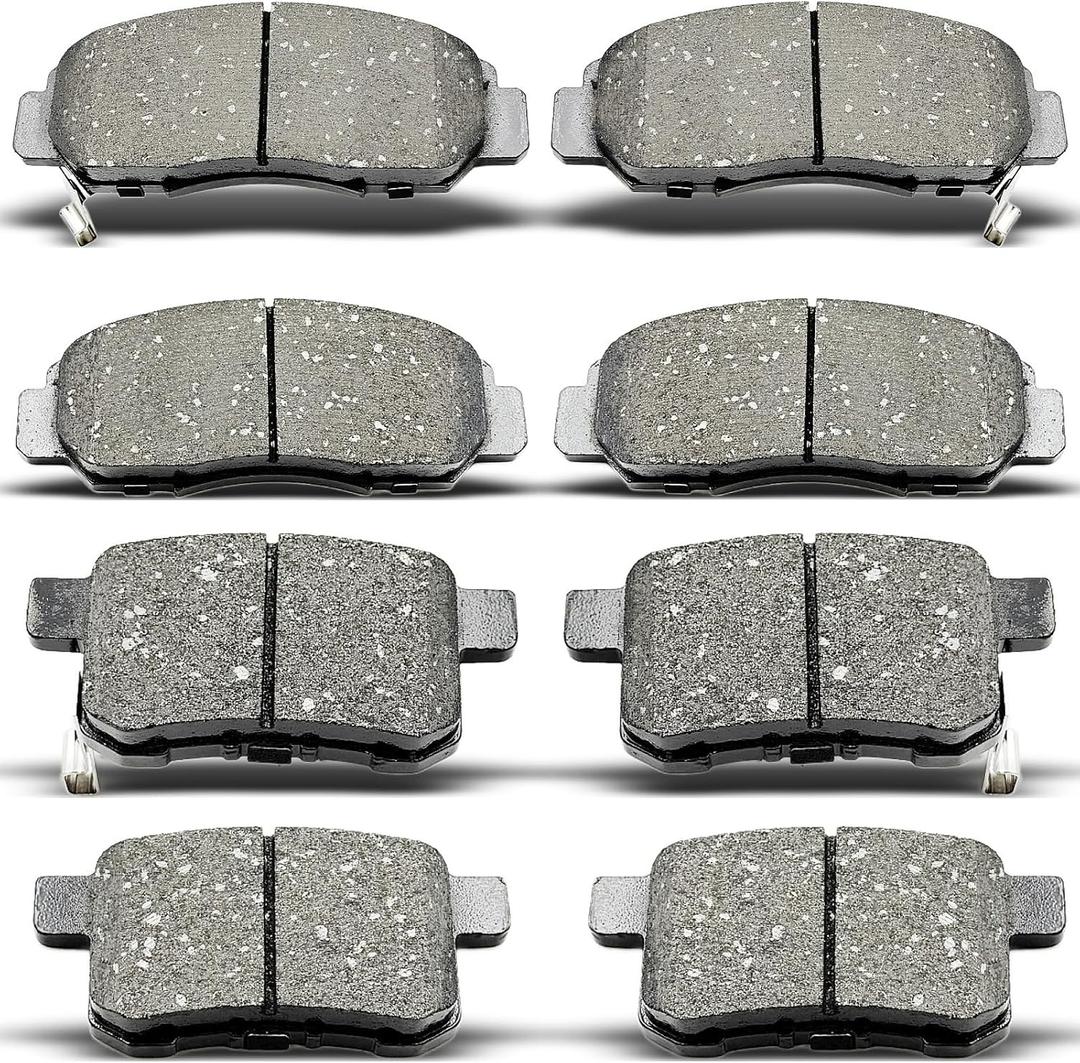 8pcs Front Rear Ceramic Brake Pads Sets Fit For Acura TSX 2009-2014,For Honda For Accord 2008-2012, D787 D1336