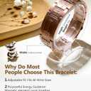 Feraco Copper Bracelet for Men 3X Strength,Magnetic Therapy Bracelet Copper Jewelry with Powerful 3800 Gauss Magnets,Premium Fold-Over Clasp