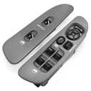 68171680AA Master Power Window Switch Bezel (Driver Side) and Window Bezel (Passenger Side), Replacement for Dodge Ram 1500 2500 3500 2002-2010, Replaces 56049805AB 641-00653L (Grey)