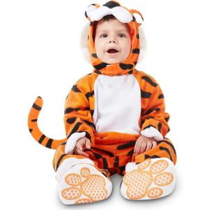 Spooktacular Creations Halloween Baby Tiger Costume for Kids, Tiger Costume Toddler for Animal Halloween Dress Up Party, (12-18 Months)