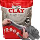 3.3 lbs Moldable Cosplay Foam Clay (Gray) - Air-Dry High Density for Intricate Designs Dries Evenly Within 24-48 Hours Sandable and Paintable