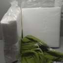 downluxe Waterproof Outdoor Chair Cushions Set of 4, 19" x 19" x 3" Patio Chair Cushion with Non-Slip Ties & Handle, Square Outdoor Cushion for Patio Furniture with Removable Cover, Grass Green