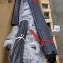 GarveeLife 6x6 ft Outdoor Portable Storage Shed with 2 Roll-Up Doors & Vents, 240G Heavy-Duty Shelter Waterproof PE Tarp, UV-Resistant Storage Sheds for Motorcycle, Firewood, Garden and Tools, Gray