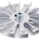 Criditpid Replacement 3-20-502221 Double Paddle Exhaust Fan Blade for Harman P68, XXV, P43, P61, P38, P38+ Pellet Stoves, 5" Double-sided Motor Blade for Harman Advance, Accentra 52i.