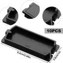 Kingdder 10 Pack Breaker Filler Plate, Circuit Breaker Panel Cover Knockout Filler Plate Box Cover Black