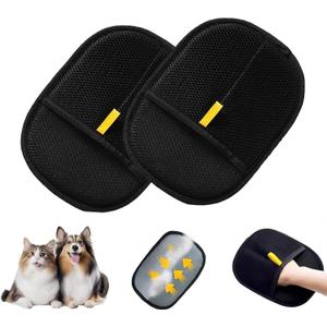 Pet Hair Removal Glove for Cats & Dogs, New Upgraded Electrostatic Pet Hair Gloves, Reusable Pet Hair Remover Tool for Clothing, Couch, Carpet, Car Seat