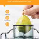 GDOR 800W Juicer Machine, 3 Wide Feed Chute, Dual-Speed Centrifugal Juicer for Fruits & Vegetables, Anti-Drip Function, BPA-Free, Easy to Clean with Brush, White