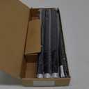 Zeerobee Curtain Rods for Windows 66 to 120, Black Curtain Rod, Adjustable 1 Inch Heavy Duty Outdoor/Indoor Modern Drapery Pole, 32"-120"