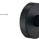 3 Inch Shower Arm with Flange and Stabilizer Bracket, Ceiling Mount Replacement Rain Shower Head 304 Stainless Steel Straight Arm For Fixed Shower Head, Matte Black