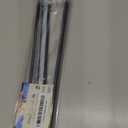 TYRON 2 Pack Screwed Sash Curtain Rod Adjustable 18-30 Inch, 3/8 In. Diameter, French Door Curtain Rods (Black)