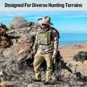 Binocular Harness Chest Pack - Lightweight Binocular Case with Rangefinder Pouch & Waterproof Rain Cover - for Hunting, Birdwatching, and Hiking