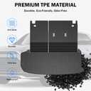 Trunk Mat & Backrest Mat & 2nd Row Seat Backrest for Toyota Grand Highlander 2024-2026(7 Seater Only), All Weather TPE Cargo Liner, Waterproof Scratch-Resistant Full Coverage Cargo Mats
