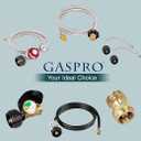 GASPRO 710-003 Natural Gas Pressure Regulator, 1/2 PSIG Inlet Pressure & 4" W.C. Outlet Pressure, for Grill, Fire Pit, Stove and More, 1/2" Male Flare x 3/8" Female Flare Adapter Included