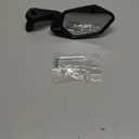 MEACHOW New Bar End Bike Mirror, Crystal UHD Automotive Grade Glass Lens E-Bike Mirrors, Scratch Resistant, Safe Rearview Mirrors, (Silver Left Side) ME-022LS