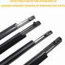 WeatherStrip Window Molding Trim Seal Belt Compatible with 2009 2010 2011 2012 Toyota Corolla Replaces 75710-02210 Black Window Weather Stripping Outside 4pcs