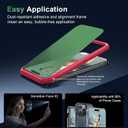 2 x Privacy Screen Protector for iPhone 17 Air [6.6 inch][2 Pack] Anti-Spy Private Tempered Glass Film [Easy Install] [9H Hardness] [Military Grade Shatterproof] [Anti Scratch] [Case Friendly] (Green)