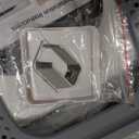 RIZZARI Enclosed Cat Litter Box with Lid, Large Foldable Litter Box with Litter Scoop, Top Entry Cat Toilet for Kittens and Big Cats (Light Gray,Stainless Steel with Deodorizer, X-Large)