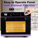 Sublimation Oven Machine with Fast Preheat & Precise Temperature,38QT/36L 120V 1800W Large Capacity for Sublimation Tumblers,Mugs,Bottles,Full Wrap Printing,Includes Gloves & Tape,Digital Touch Screen