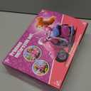 67Pcs Doll Clothes and Accessories with Doll, Motorcycle Scooter Set, Skiing Kit, Pet Set, 10 Shoes, 6 Outfits (Dress/Pants/Casual), Doll Playset Dress Up Toys for Girls Kids Toy Gifts