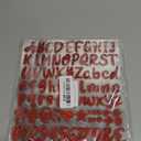 648 PCS Letter Stickers Glitter Alphabet Stickers Self Adhesive Waterproof Vinyl Small ABC Letters for Graduation Cap Water Bottles Cup Mailbox Number Scrapbooking Notebook Sign Crafts Decor(8,Red)