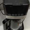 Amazon Basics Programmable 12 Cup Drip Coffee Maker, Coffee Machine with Glass Coffee Pot (1.9 Qt), Auto Shut-off, Touch Screen, Auto Pause, Removable Filter Basket, Black & Silver