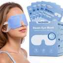 Self Heating Steam Eye Mask: Warm Eye Compress for Dry Eyes, Stye Eye Treatment - 10 Packs Disposable Moist Heated Sleep Mask for Tired Eyes & Headache Relief - Ideal for Travel & Spa Gift(Unscented)