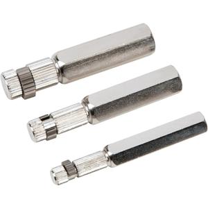 Performance Tool W83204 3 Piece Set, Hardened Steel Construction, Broken Pipe Extractor, Government-Compliant, 3/8-inch, -inch, and -inch Pipe Capacities