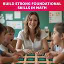 QUOKKA Math Flash Cards for Kids Ages 5-8 - Addition and Subtraction, Multiplication and Division Games for Kids 5-7 - 139 Double-Sided Flashcards for Studying - Large Bold Fonts - Flash Card Rings