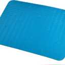 Waterproof Shower Chair Cushion Soft Foam Pad for Shower Seat Inside Bathroom, Non Slip Stripes Surface Bathtub Mat with Stickable Backing, Bath Rug Dry Quickly