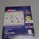 Avery Printable Tent Cards with Sure Feed Technology, 2" x 3.5", White, 160 Blank Place Cards for Laser or Inkjet Printers (5302)