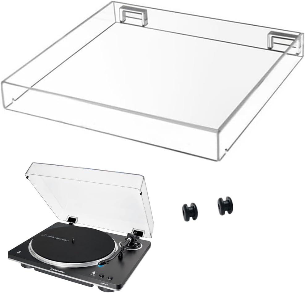 Turntable Dust Cover for Audio AT-LP70X-T-e-c-h-n-i-c-a, Clear Vinyl Record Player Protection