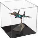 A+ DESIGN Clear Acrylic Display Case Assemble Collectibles Box Alternative Glass Case for Display Action Figures Home Storage & Organizing Toys (10x10x10 inch; 25x25x25 cm)