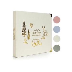 Keepsake Baby Memory Book for Boys and Girls – Timeless First 5 Year Baby Book – Neutral Journal Scrapbook or Photo Album - Record a Milestone for Every Event from Birth to Age 5