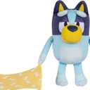 Bluey Sleepy Time 13 Inch Plush with Blanket, Press Tummy to Hear 7 Fun Phrases, Sing Along to The Theme Song, So Soft Made with Deluxe Fabrics and Detailed Stitching | 
