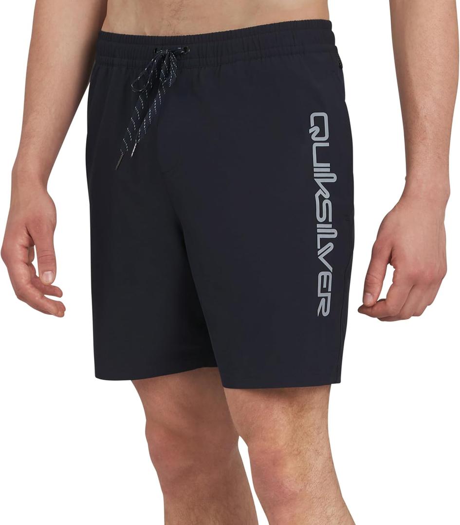 Quiksilver Men's Swimwear Regular Fit Stretchable Comfort Liner Swim Trunks (Blue, XXL)