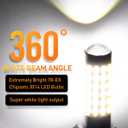 LUYED 880 LED Fog Lights Bulb 400% Brightness 886 890 892 893 LED Bulb with Projector for DRL or Fog Lights,Xenon White,Pack of 2