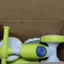 JoyRydz 6V Electric Baby Balance Bike with Bubble Machine,4 in 1 Toddler Balance Bike w/Remote Control for 1 Year Old Boys Girls Kids Bubble Bike Ride on Toys w/Powered Motor,Music,LED Lights (Cyan)