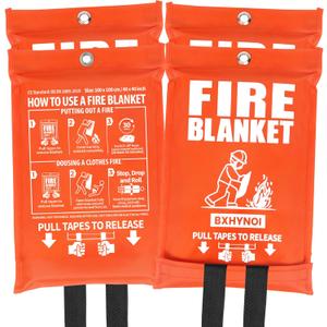 Emergency Fire Blanket 4 Pack 40"x40", Essential Fire Safety Blanket for Kitchen Home Garage Car Camping 20 Pack