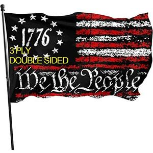 We The People 1776 Flag Double Sided 3x5 Outdoor Betsy Ross 13 Star American Rebel Constitution Flags Indoor Garden Decoration with 2 Grommets
