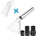 Happy Tree Universal Fit All Brands' Shop Vacs with 2-1/2"&1-7/8"&1-1/4" Adapter Clear Extractor Accessory for Upholstery & Carpet Cleaning & Car Detailing, Shop Vac Extractor Attachment Hose Kit