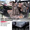 KEMIMOTO Front Bench Seat Cover Compatible with Kawasaki Mule PRO-FXT DXT FX DX 2015-2026 Replace OEM Part KAF080-039 Camo Rear Seat Cover